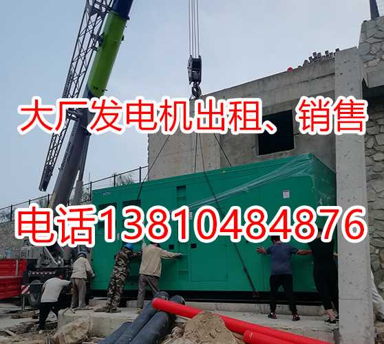 廊坊大厂停电应急发电机出租大厂发电机租赁